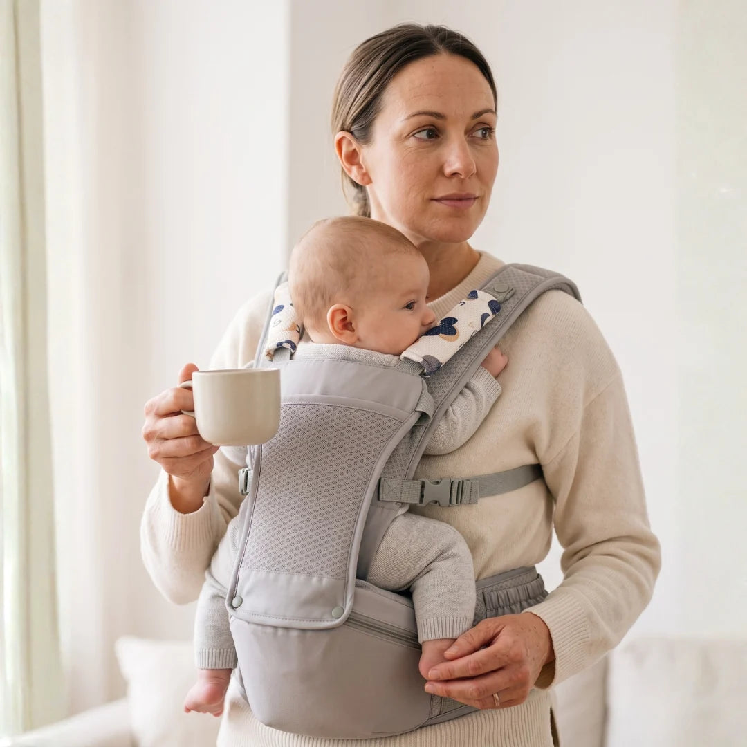Noira Haven Hip Seat Baby Carrier Ergonomic, Newborn to Toddler