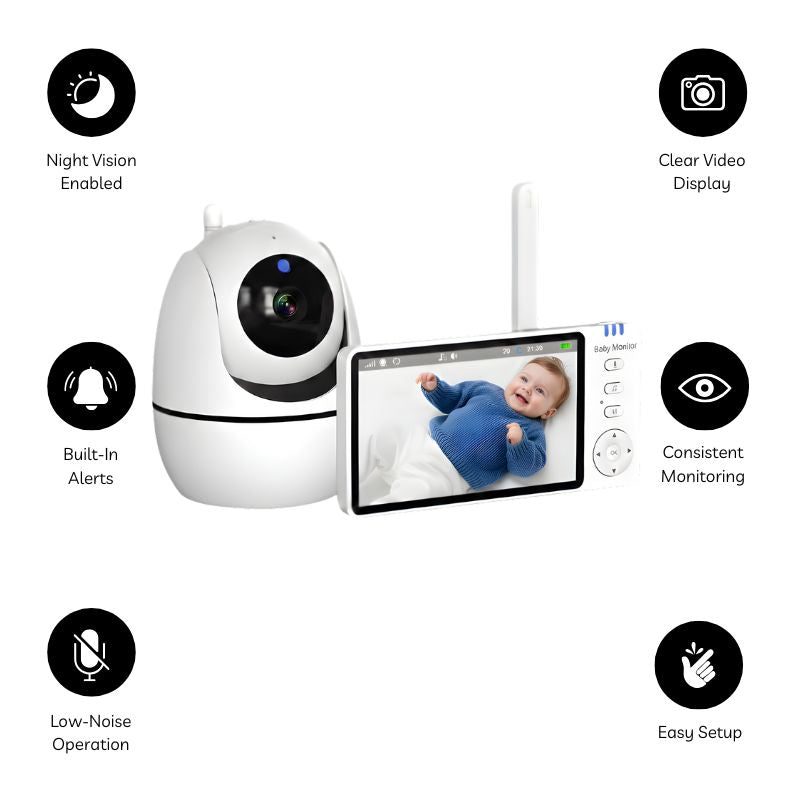 Noira Haven Baby Monitor with Night Vision & Two-Way Audio