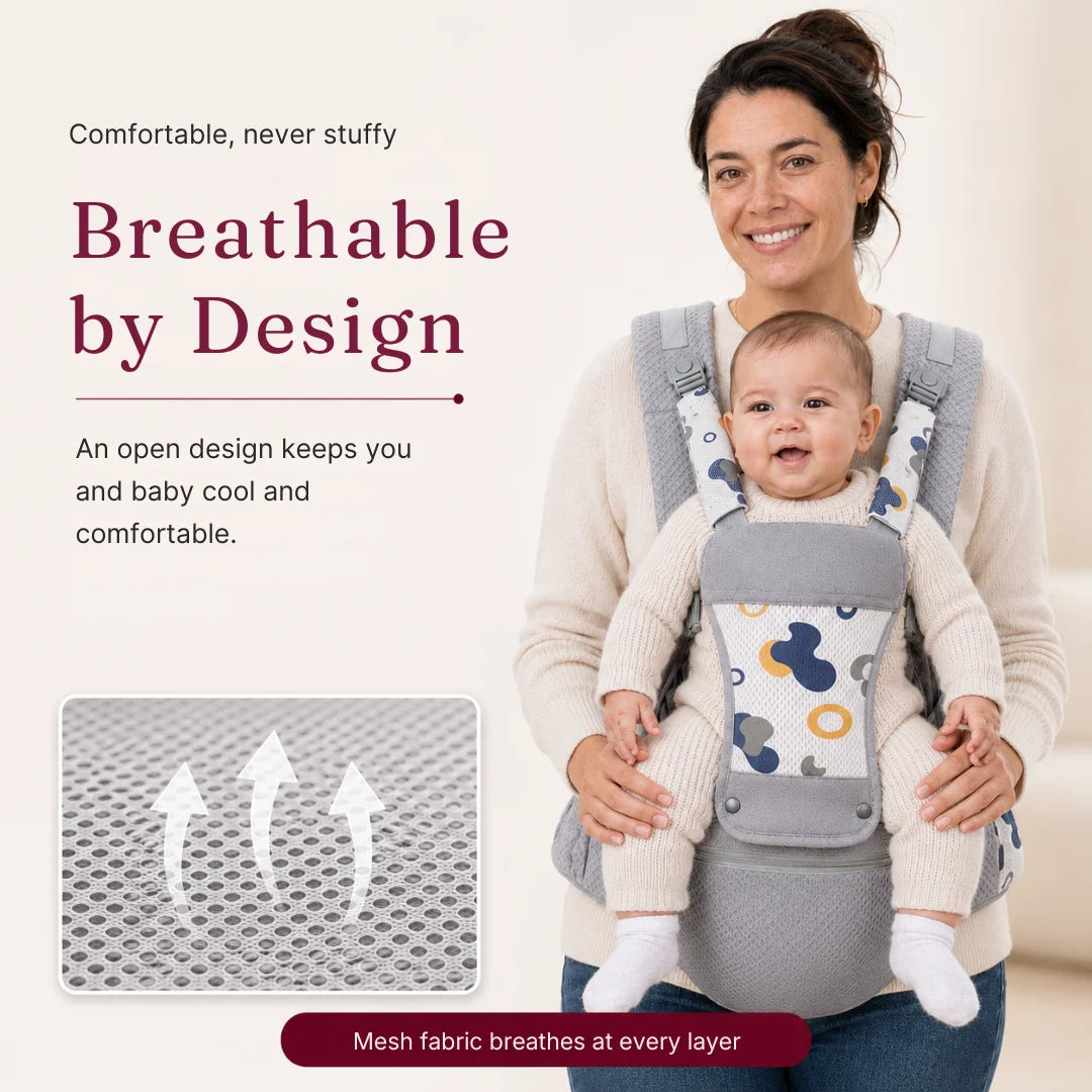 Noira Haven Hip Seat Baby Carrier Ergonomic, Newborn to Toddler