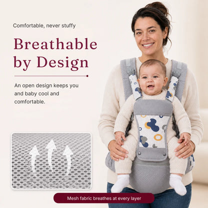 Noira Haven Hip Seat Baby Carrier Ergonomic, Newborn to Toddler