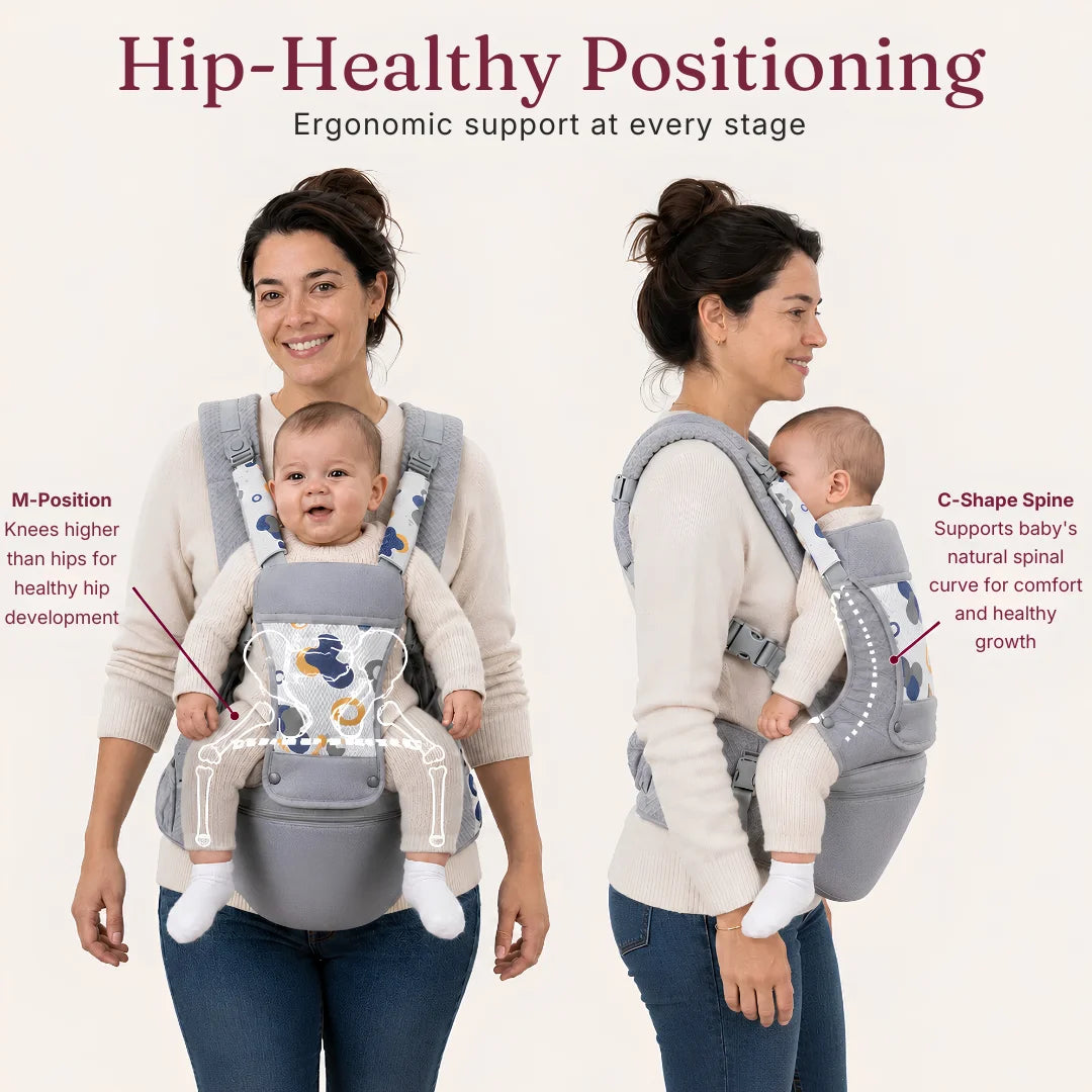 Noira Haven Hip Seat Baby Carrier Ergonomic, Newborn to Toddler