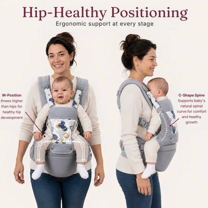 Noira Haven Hip Seat Baby Carrier Ergonomic, Newborn to Toddler